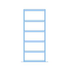 Furniture Bookcases Archive Bookcase 77 Outline Svg Vector, Free Vectors File